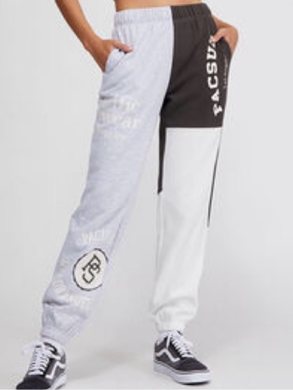 PacSun Colorblock Graphic Jogger Sweatpants